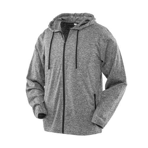 Tee-shirt de sport zippé à capuche homme thumbnail 4