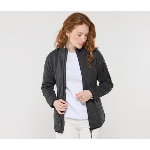Veste polaire tricotée femme