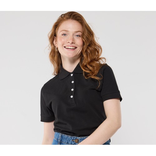 Polo femme boutons contrastés thumbnail 5