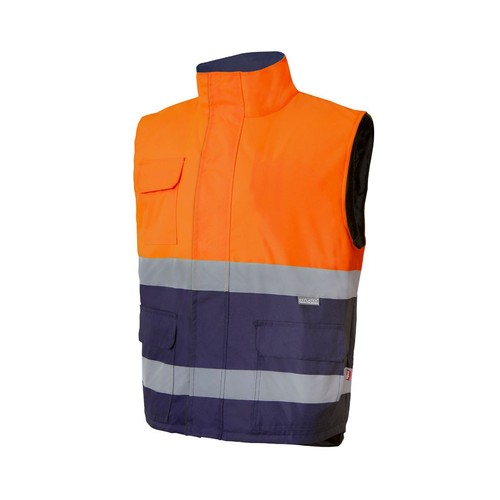 BODYWARMER MATELASSÉ BICOLORE HAUTE VISIBILITÉ thumbnail 4