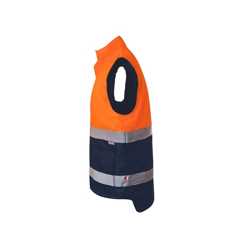 BODYWARMER MATELASSÉ BICOLORE HAUTE VISIBILITÉ thumbnail 5