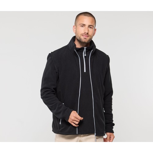 Bodywarmer polaire contrasté