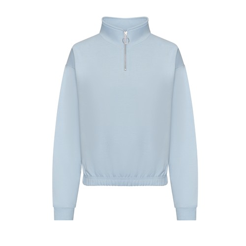 Sweat court col zippé femme thumbnail 4