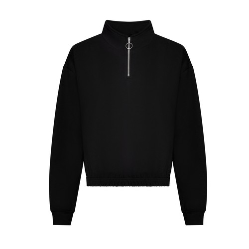 Sweat court col zippé femme thumbnail 4
