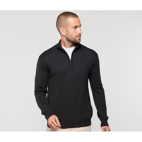 Pull col zippé