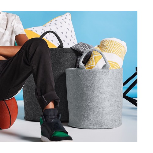 Panier en polyester feutrine