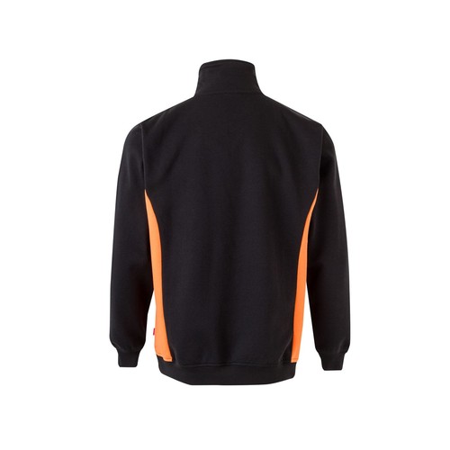 SWEAT BICOLORE COL ZIPPÉ