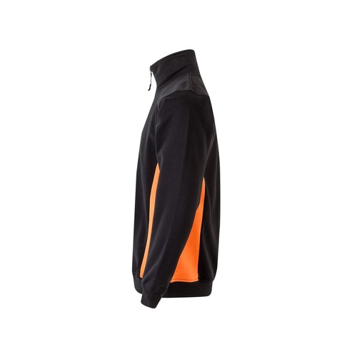 SWEAT BICOLORE COL ZIPPÉ