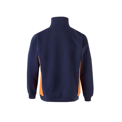 SWEAT BICOLORE COL ZIPPÉ