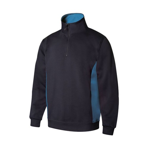SWEAT BICOLORE COL ZIPPÉ thumbnail 4