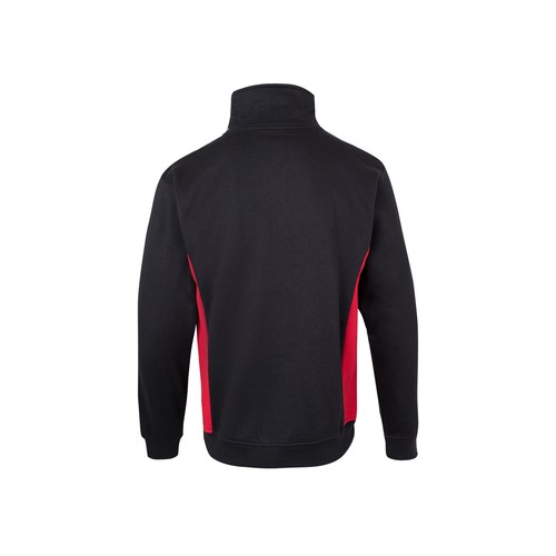 SWEAT BICOLORE COL ZIPPÉ