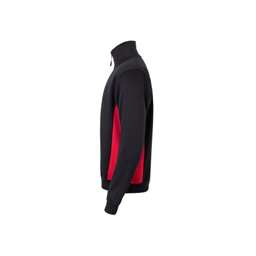 SWEAT BICOLORE COL ZIPPÉ