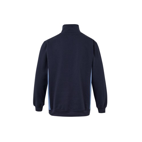SWEAT BICOLORE COL ZIPPÉ