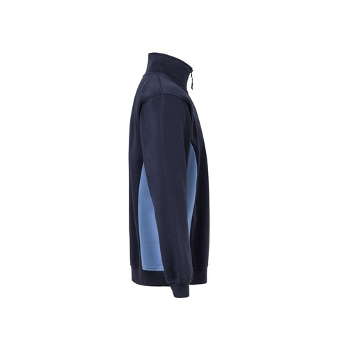 SWEAT BICOLORE COL ZIPPÉ