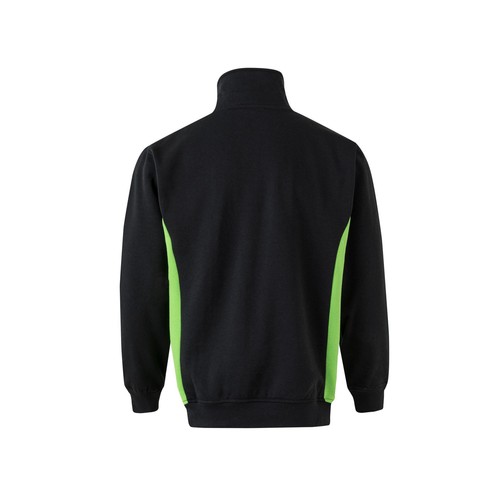 SWEAT BICOLORE COL ZIPPÉ