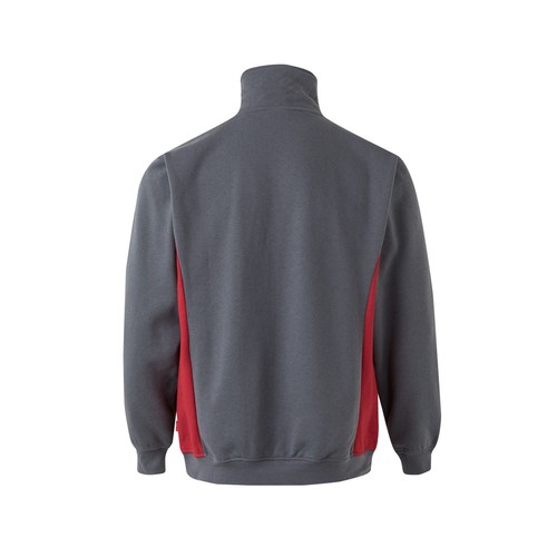 SWEAT BICOLORE COL ZIPPÉ