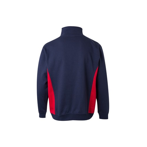 SWEAT BICOLORE COL ZIPPÉ