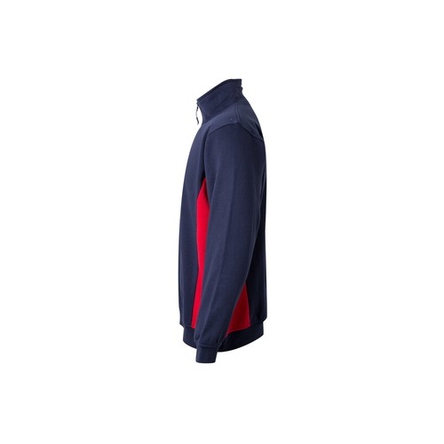 SWEAT BICOLORE COL ZIPPÉ