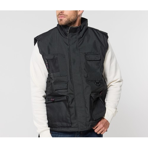 Bodywarmer multi-poches doublé polaire