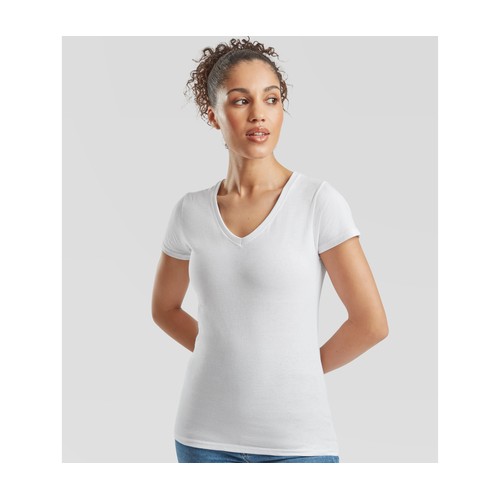 Tee-shirt col V femme valueweight