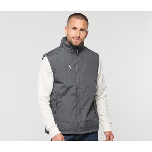 Bodywarmer matelassé et polaire