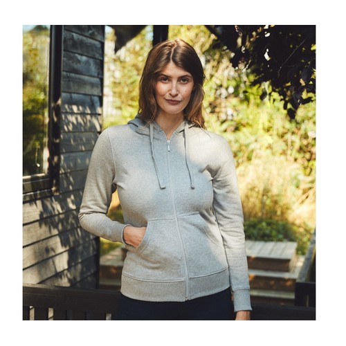 Sweat capuche zippé femme