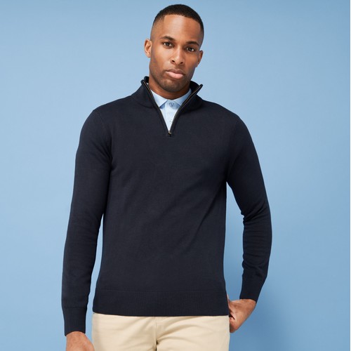 Pull col zippé