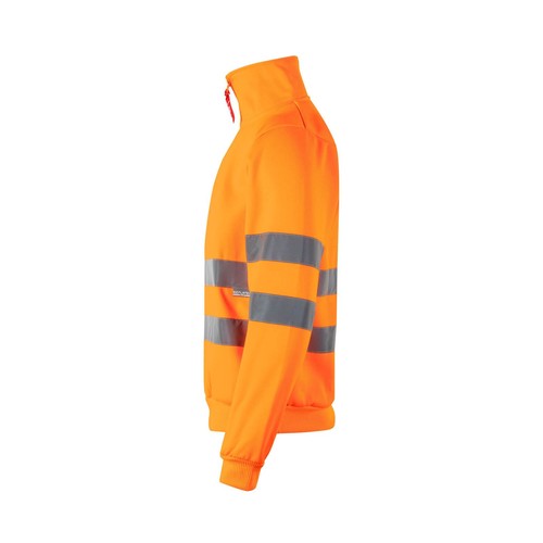 SWEAT DEMI-ZIPPÉ HAUTE VISIBILITE