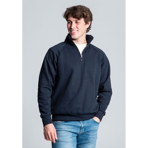 Sweat col zippé