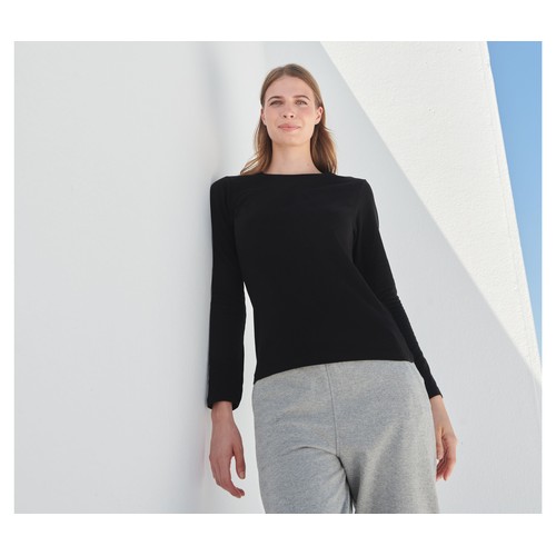 Tee-shirt stretch femme manches longues