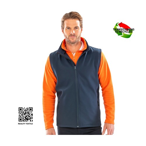 Bodywarmer Softshell imprimable homme