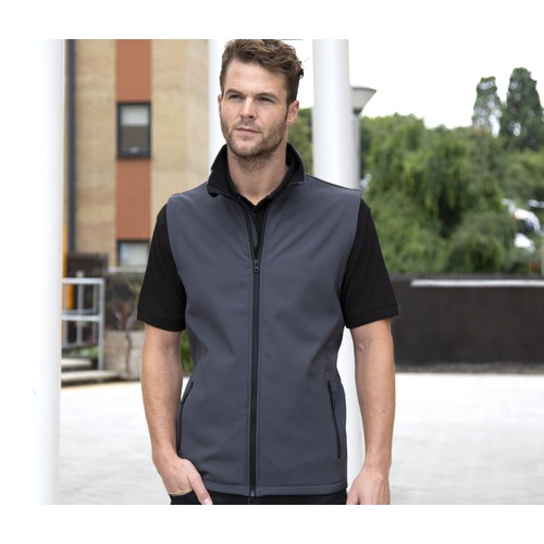 Bodywarmer Softshell imprimable homme