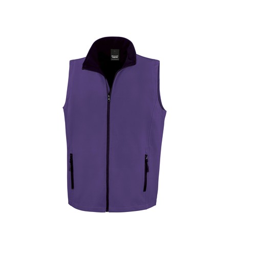 Bodywarmer Softshell imprimable homme