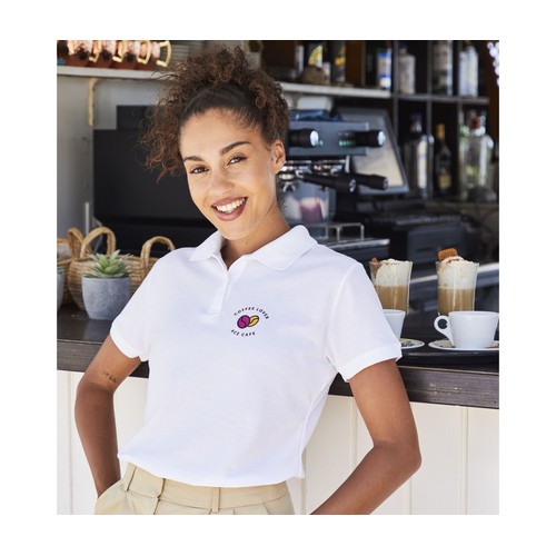 Polo femme polycoton 180 lavable à 60° thumbnail 4