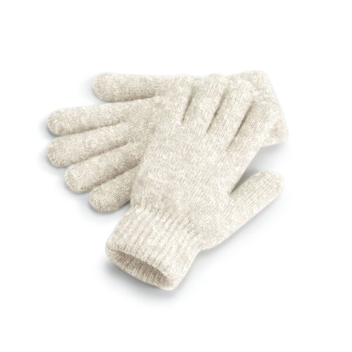 Gants avec poignets en maille côtelée