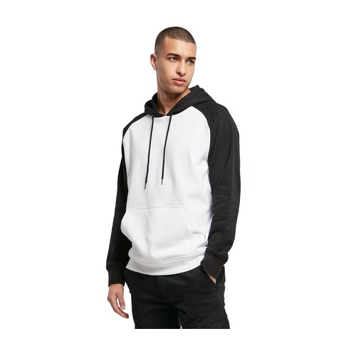 Sweat capuche et manches contrastées