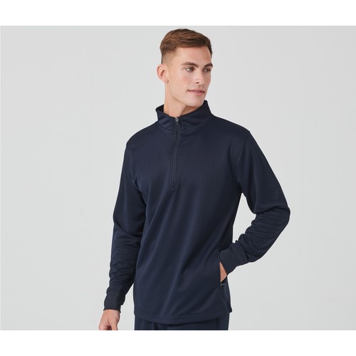 Sweat de sport col zippé