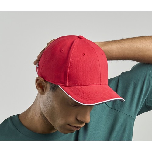 Casquette 6 pans contrastée