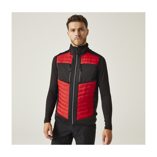 Bodywarmer bicolore extensible