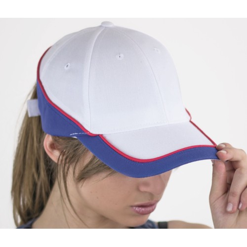 Casquette 6 pans contrastée