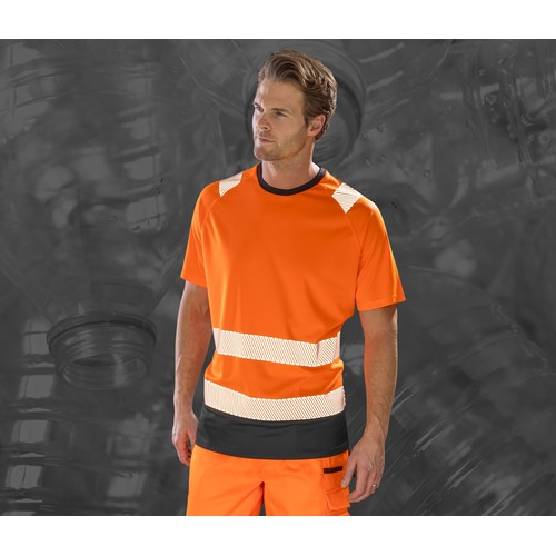 Tee-shirt visibilité augmentée en polyester recyclé