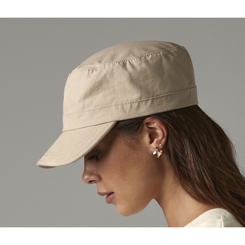 Casquette armée coton en lourd délavé