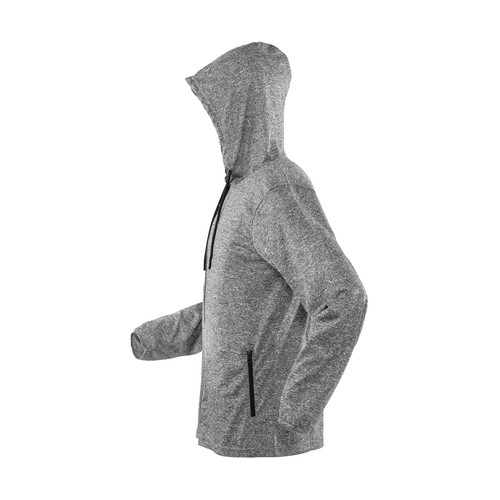Tee-shirt de sport zippé à capuche femme