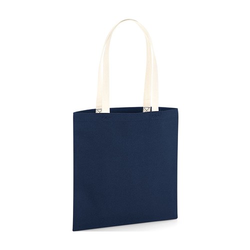 Sac organique en coton canvas avec anses contrastées thumbnail 4