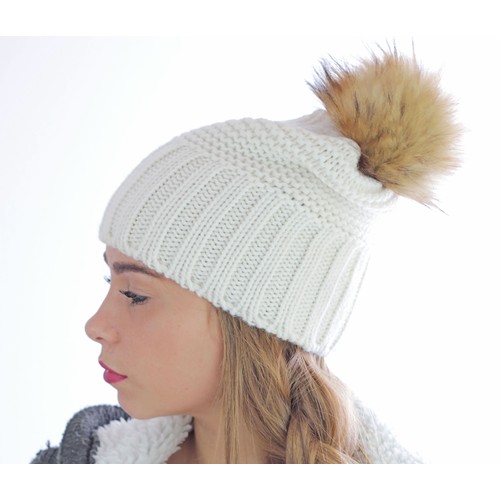 Bonnet pompon Monte Bianco