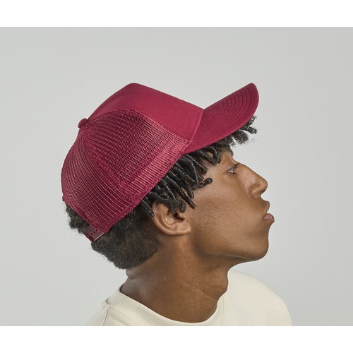 Casquette 5 pans style trucker en jersey