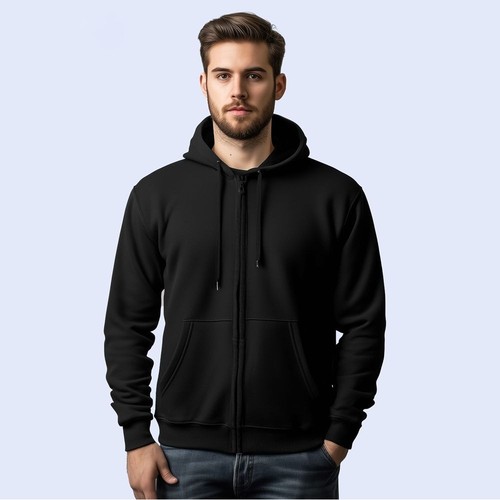 Sweat capuche grand zip 300