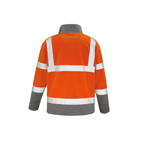 Veste micropolaire haute visibilité