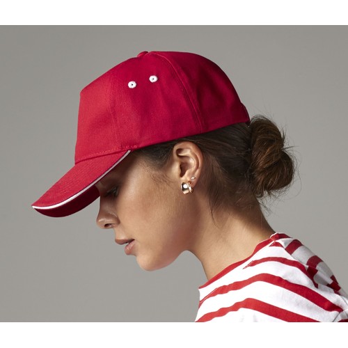 Casquette 5 pans bicolore