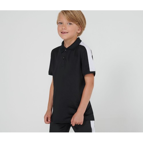 Polo stretch contrasté enfant